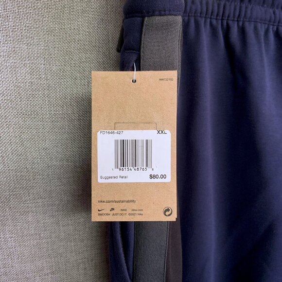 NIKE Showtime Sweat Pants — Women’s XXL — Dark Blue - NWT - Picture 7 of 9